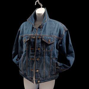 Banana Republic Essential Denim Trucker Jacket Streetwear Costal Wear Womens XS